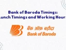 Bank of Baroda Timings