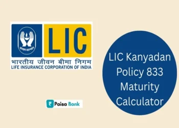 LIC Kanyadan Policy 833 Maturity Calculator